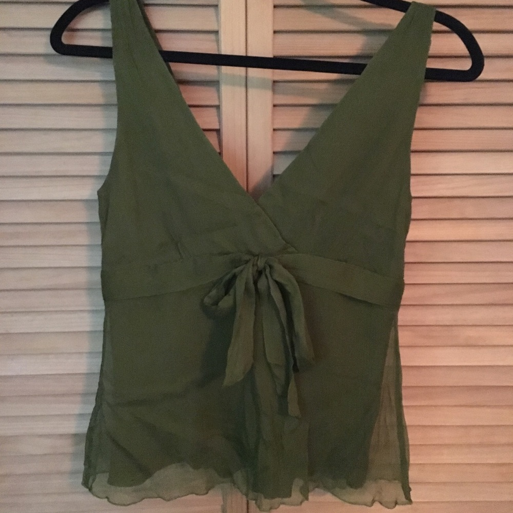silk sleeveless top